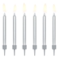 Preview: Candles with Holder - Silver